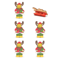 FQ artículo de marca ornamento producto clip de madera decoración de navidad